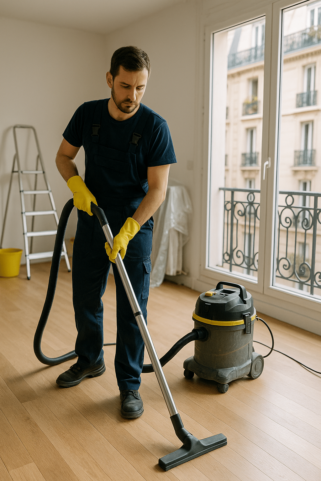 Remise en état complète d’un chantier à Paris par l’équipe OptimusClean
