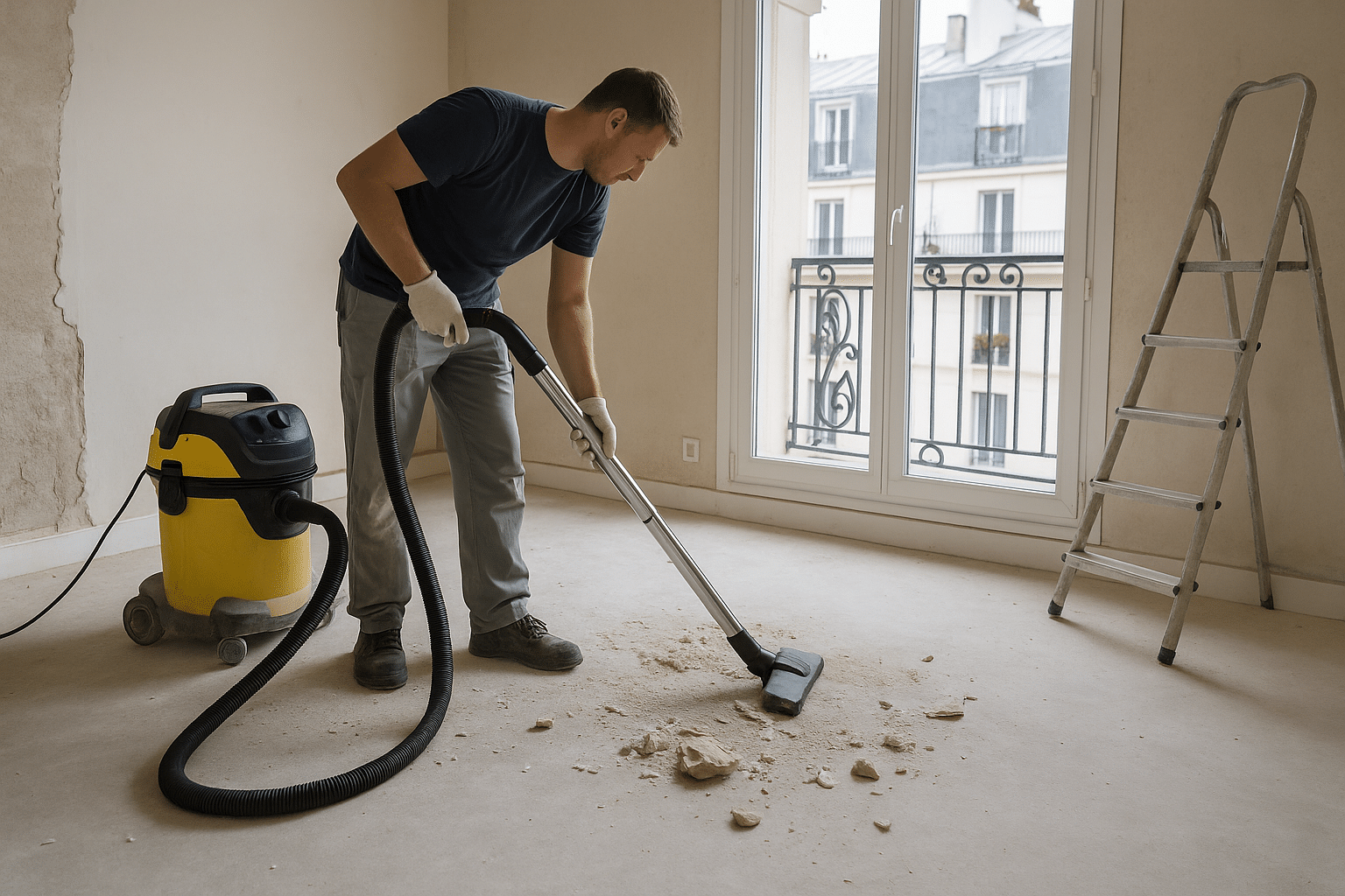 Nettoyage après travaux d’un appartement à Paris par OptimusClean